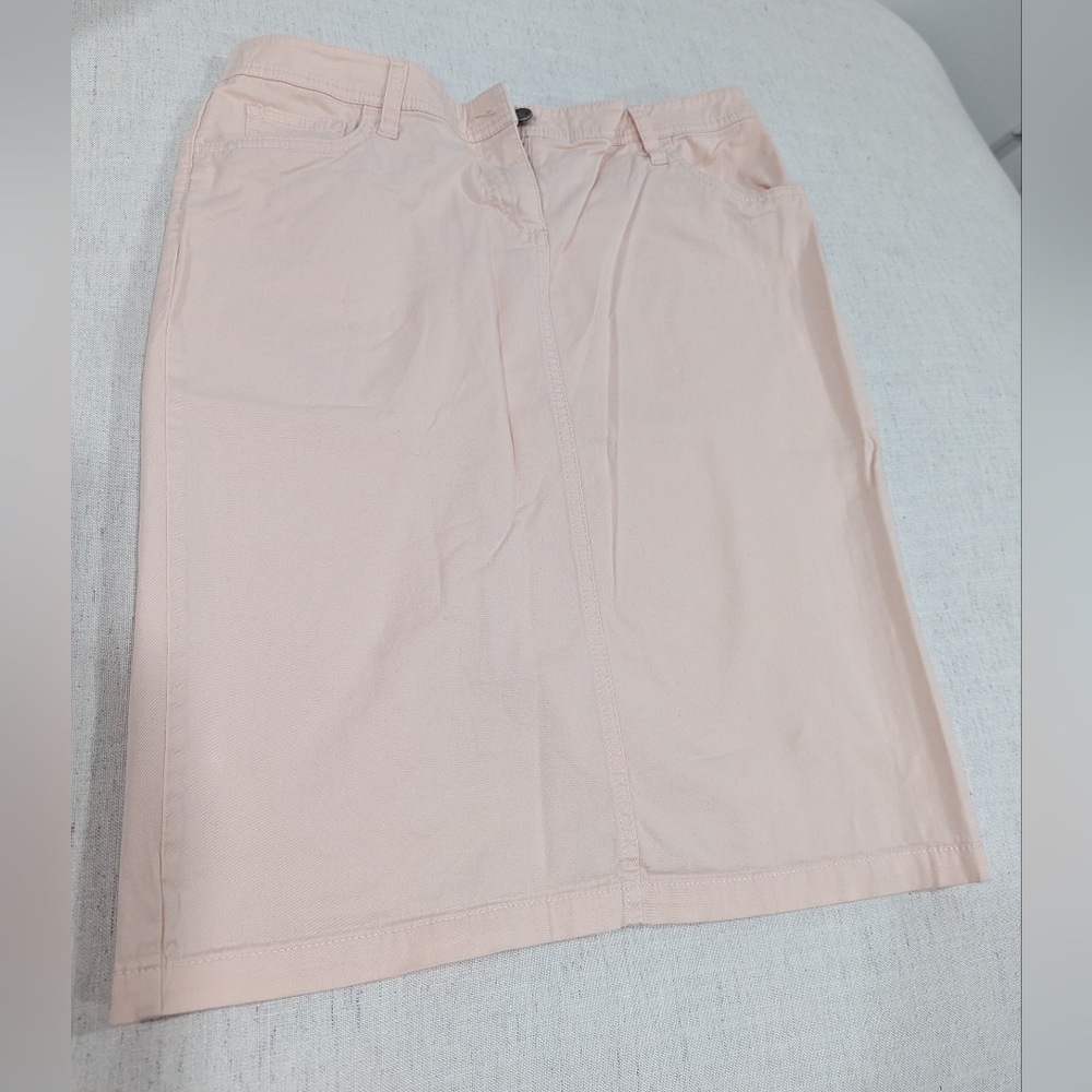 New York & Company Blush Jean Pencil Skirt - 6